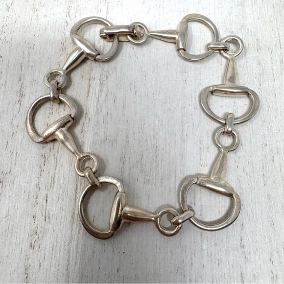 Sterling silver horsebit bracelet, made in Mexico, vintage - Picture 3 of 9
